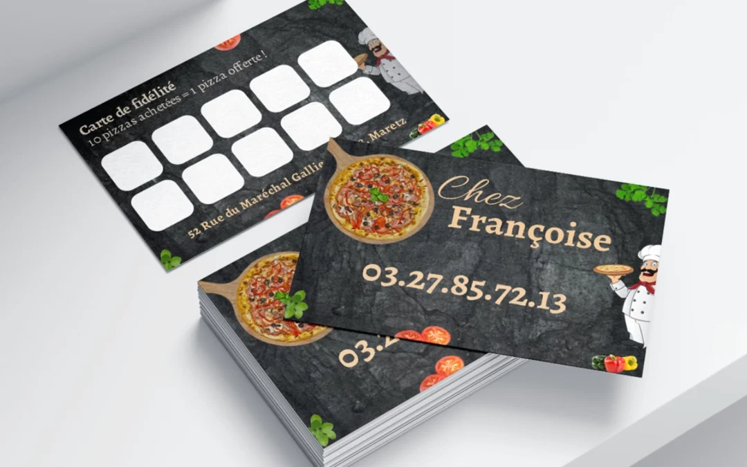 Carte de visite Pizzeria Chezfrancoise