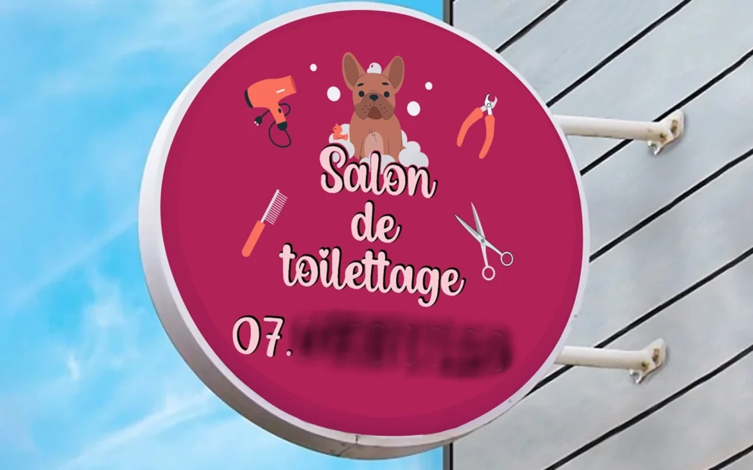 Enseigne Signalétique Salon de toilettage